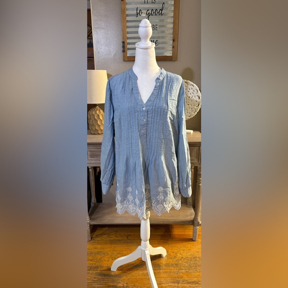 Style & Co Chambray Tunic